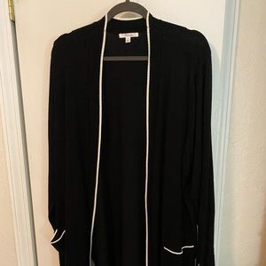 Black plus size cardigan
